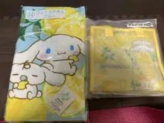 サンリオ当りくじ　シナモロール　フェイスタオル&ミニバッグ