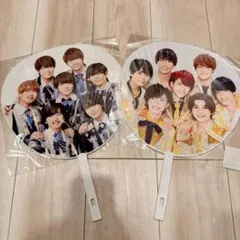 なにわ男子　あけおめ　カウコン　集合　うちわ　2枚セット