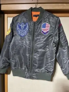 MA-1 刺繍　ワッペン付き　150 ライダー　ミリタリー