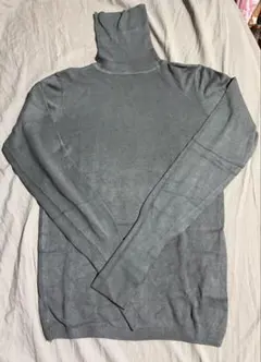 ZARA タートルネックニット グレーM