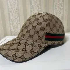 GUCCI GGパターン ベージュキャップ