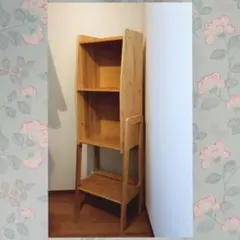 お値下げ中】木製ラック ウッドシェルフ 2段 絵本棚 収納ラック 古材