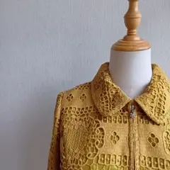 【タグ付き未使用品】AUSTIN REED 総刺繍ジャケット 花のサムネイル