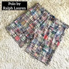 Polo by Ralph Lauren ショートパンツ パッチワーク チェック