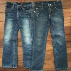 SOMETHING　キッズ　デニム ジーンズ　２枚セット　110cm
