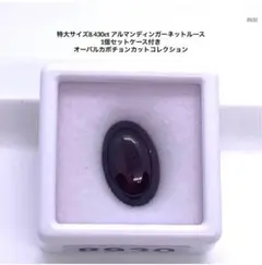 特大サイズ8.430ct アルマンディンガーネットルース 1個セットケース付き