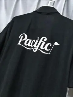 美品　パシフィックゴルフクラブ　ポロシャツ　黒のサムネイル