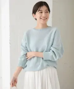 3月8日まで出品　アーバンリサーチドアーズ　リネン混スラブドルマンニット