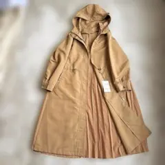 YECCA VECCA バックプリーツロングマウンテンパーカー