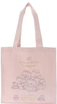 メゾンドフルール　すみっコぐらし　刺繍トートバッグ　ピンク