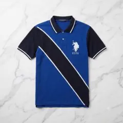 【美品】U.S. POLO ASSN. ポロシャツ ビッグポニー　ネイビーMのサムネイル