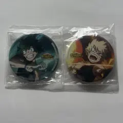 【終】 ヒロアカ ヒーローズライジング 缶バッジ 緑谷出久 爆豪勝己