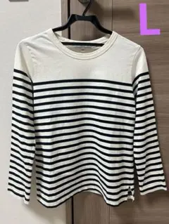 ユニクロ イネス ボーダーロンT Lサイズ 美品