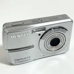 PENTAX Optio E50 デジカメ　カメラ　新品未使用 Amazon | PENTAX デジタルカメラ OPTIO E50 シルバー 810万画素