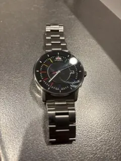 ORIENT 自動巻き 腕時計 ブラック マルチカラー