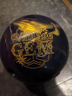 ビンテージジェム ボウリングボール 15ポンド 中古 金 ロトグリップ