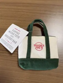 TRADER JOE'S キャンバス ミニトートバッグ　エコバッグ付き