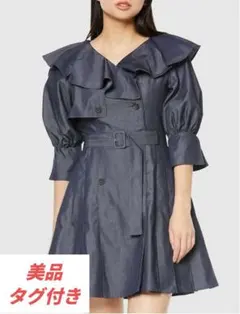 タグ付き◆SNIDEL フリルトレンチ ミニワンピース