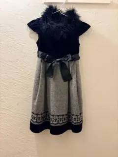 組曲　ファー付きフォーマルワンピース