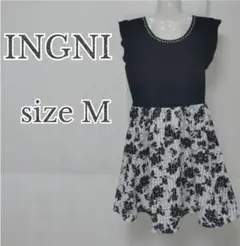 ︎︎︎︎︎︎︎ ☑️No.7 INGNI モノトーン ワンピース 花柄