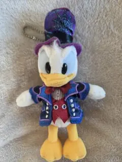 【ディズニー】ドナルド　ぬいぐるみバッチ　ハロウィン