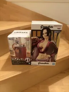 ワンピースグランディスタ　ハンコック　フィグライフ　vol5ルフィ セット