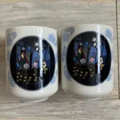ナイトメアビフォアクリスマス　ディズニー　湯呑み2個セット　ハロウィンオバケ幽霊