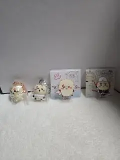 ちいかわフィギアチャーム2個とクリップ2個のセット