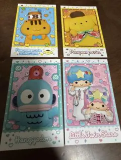サンリオキャラクターズ キャラポトレ キキララ ポムポムプリン　ハンギョドン