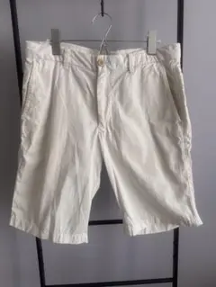 ユニクロ ショートパンツ 白 M コットン100％ ポケット口に汚れあり