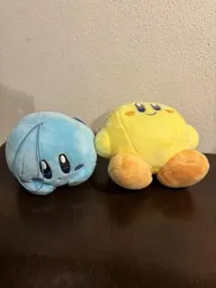 星のカービィ　マルチカラーマスコット　ぬいぐるみ　ブルー　イエロー