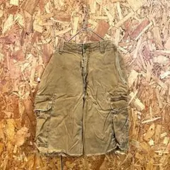 ABERCROMBIE&FITCH カーゴパンツ ハーフパンツ キャメル メンズ