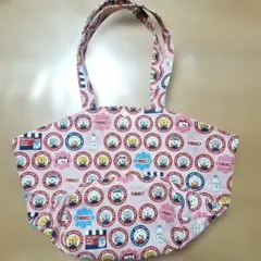 ねこ柄　トートバック　エコバッグ　ペロねこのサムネイル