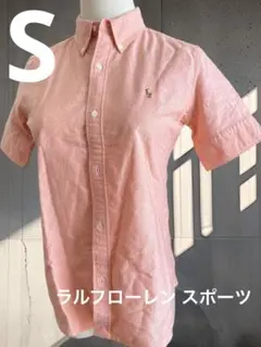 ラルフローレンスポーツ　デット ボタンダウン　シャツ　7 Sサイズ オレンジのサムネイル