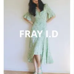 【FRAY I.D】24ss小花柄ワンピース インナー付き ヴィスコースプリント