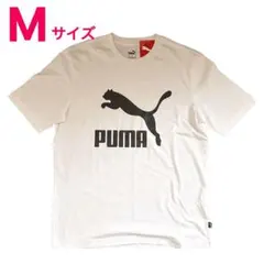 【新品】PUMA ホワイト ロゴ Tシャツ Mサイズ