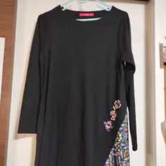 graniph 黒 アシンメトリー ワンピース