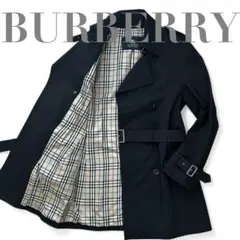 【極美品】 バーバリーブラックレーベル ノバチェック トレンチコート ベルト M