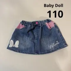 BABYDOLL デニムスカート 110cm ミニーマウス