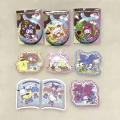 サンリオキャラクターズ　缶ミラー　鏡　シール　セット