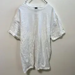 ギルダン【M】半袖Tシャツゆるダボクルーネックシンプル無地 白 綿 お出かけのサムネイル