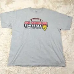 チャンピオン 2XL 刺繍ロゴ カレッジ フットボール ビックプリント Tシャツ