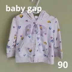 baby gap　女の子　ハート柄　パーカー　 サイズ90