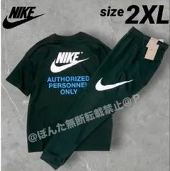 ナイキ ビッグスウッシュ 上下セット Tシャツ ジョガーパンツ 新品 2XL 黒
