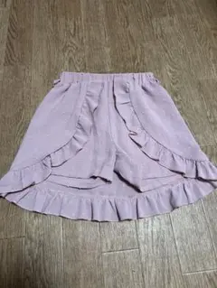 子供服　フリルスカッツ　ピンク