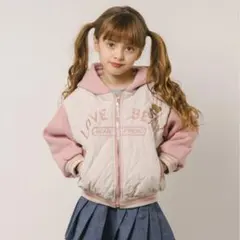 urban cherry くまさんキルティングフード付きジャケット 110cm