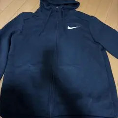 NIKE ジップアップパーカー ブラック ワンポイント