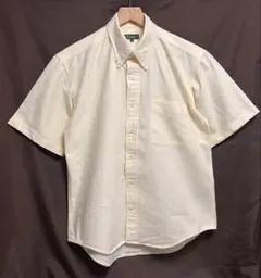 CHAPS 半袖 ボタンダウンシャツ クリーム色のサムネイル