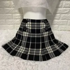 BURBERRYLONDON.BLUELABEL/チェック柄ミニ丈スカート、38