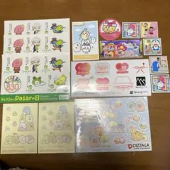 匿名★紙製のいろいろなシール 15点 ステッカー すみっこ ドラえもん ちいかわ
